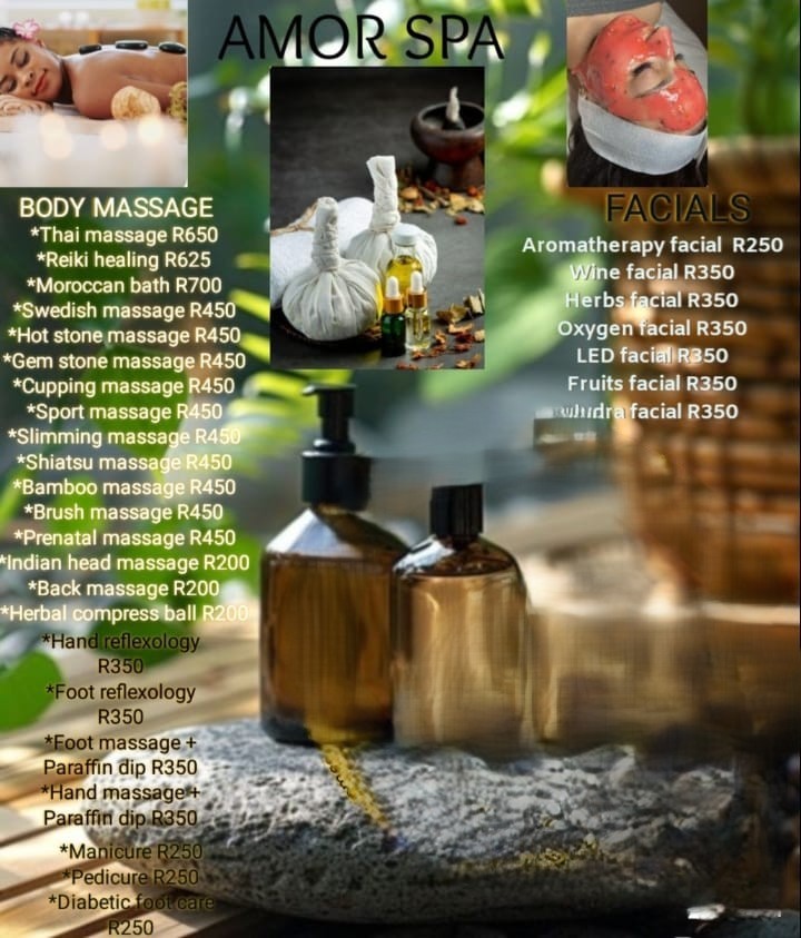 Bush spa price list for treatments