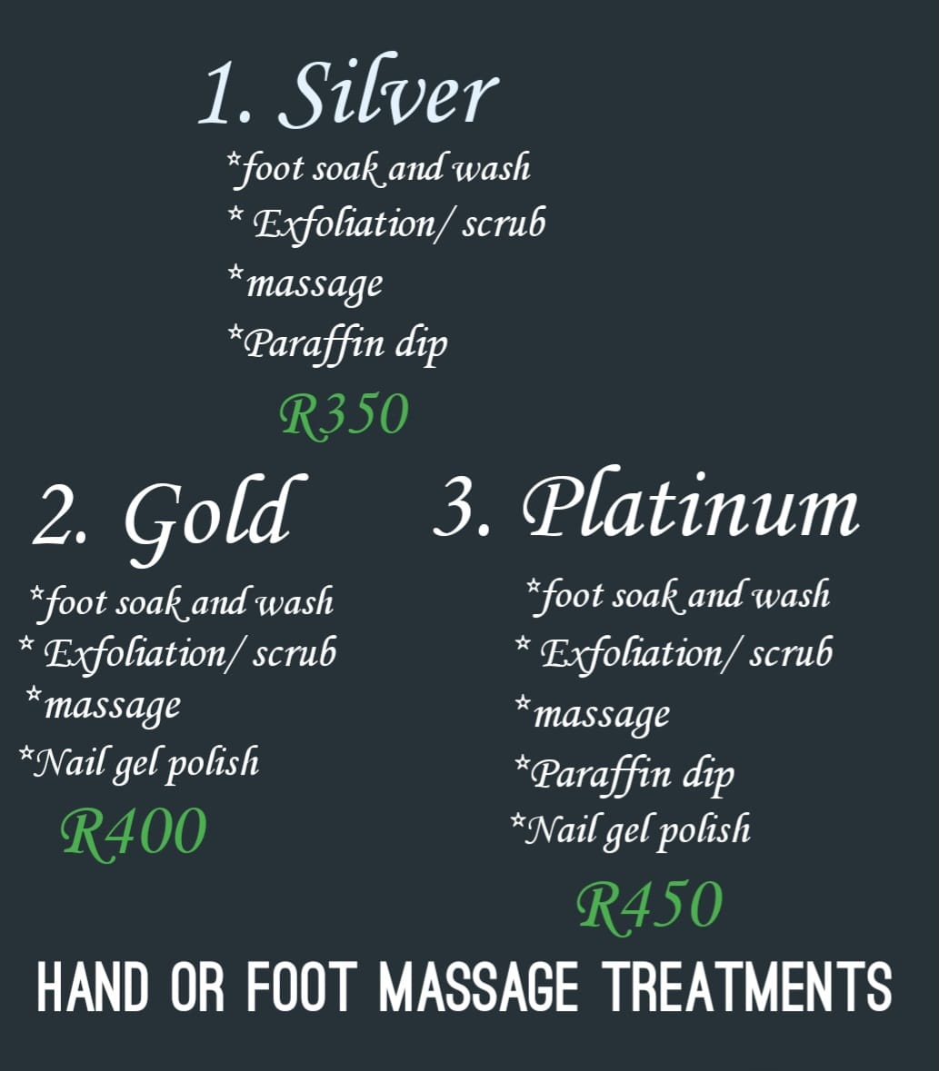 Bush spa packages for hand and foot treatments